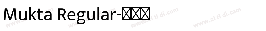 Mukta Regular字体转换